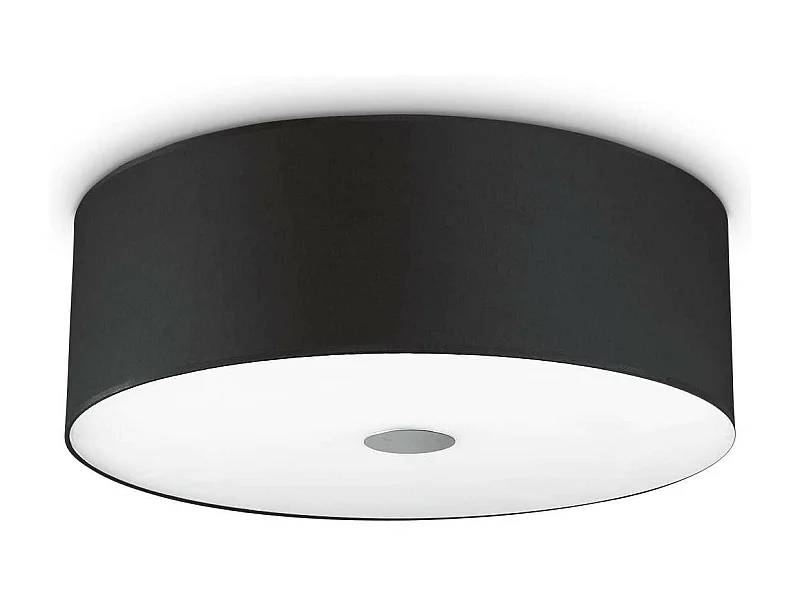 Ideal Lux Woody - 4 licht Medium Ceiling Flush Hellschwarz, E27