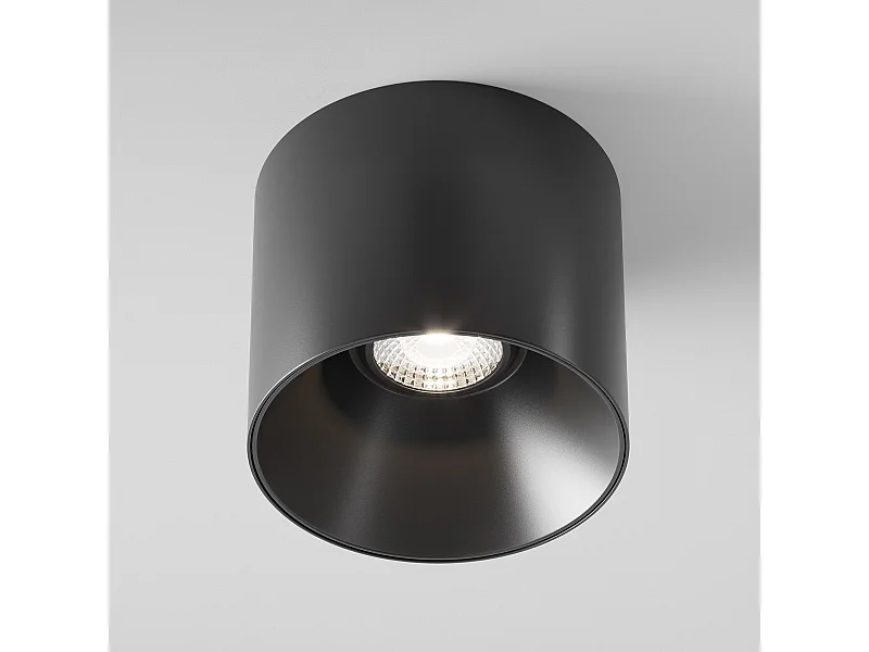 Maytoni Alfa LED Downlight de montaje en superficie regulable negro, 2130 lm, 4000 K