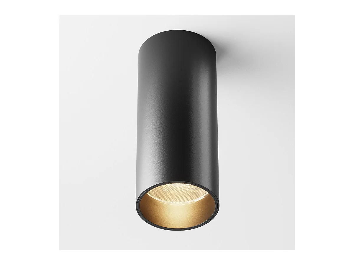 Maytoni FOCUS LED Downlight dimmerabile montato su superficie nero 3000K