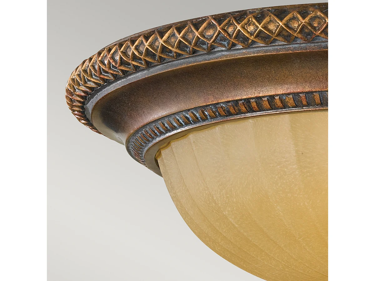 Elstead Kelham Hall - 2 licht Flush Deckenleuchte Gold, Bronze, E27