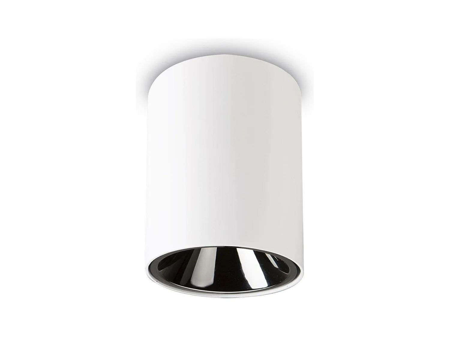 Ideal Lux Nitro Downlight rond à LED à 1 lumière, blanc