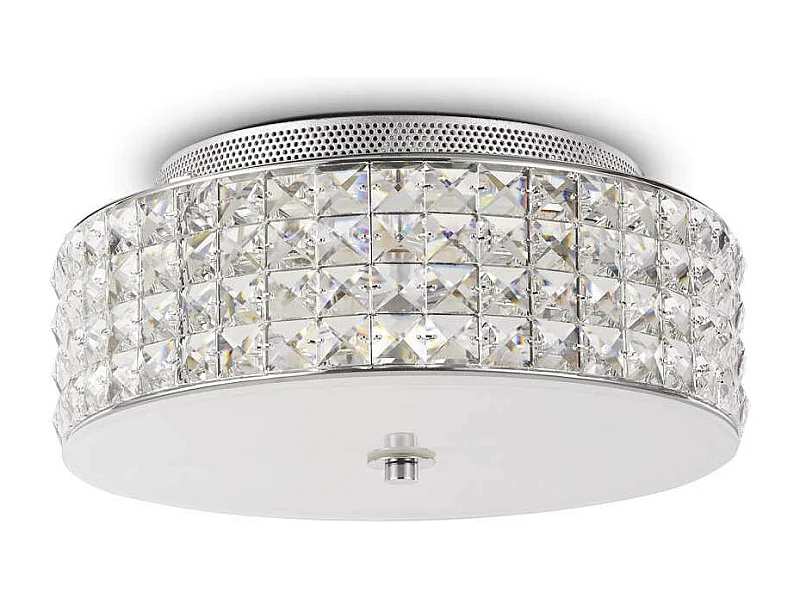 Ideal Lux Roma - 4 licht Small Flush Deckenleuchte Chrom, G9