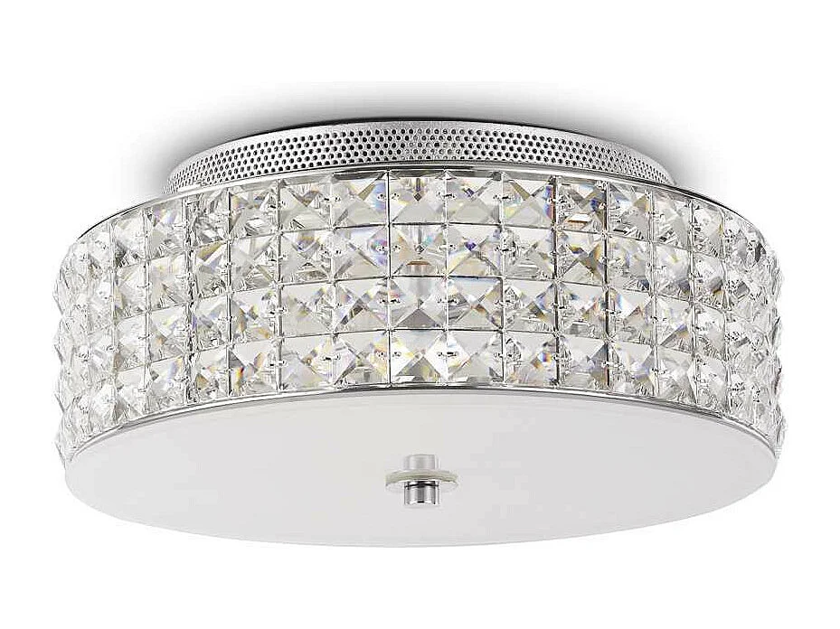 Ideal Lux Roma - 4 licht Small Flush Deckenleuchte Chrom, G9