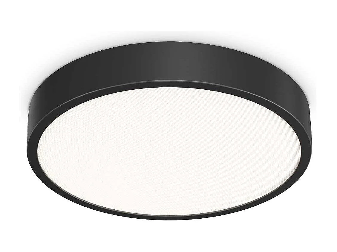 Ideal Lux RAY Foco LED Integrado Semi Plafón Negro 4050Lm 3000-4000K IP44