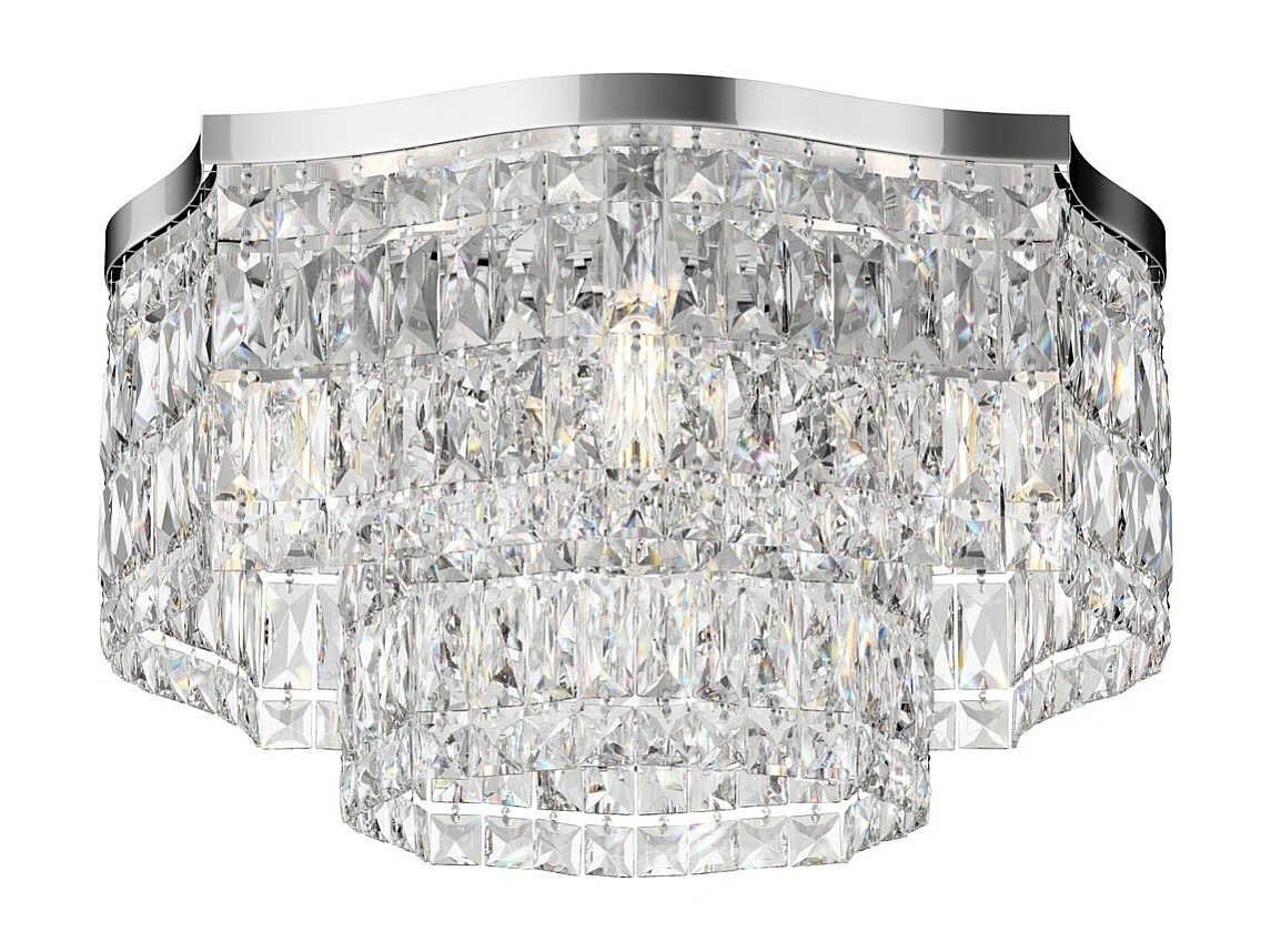 Dune Unterputz-Deckenleuchte Chrom, 6-flammig, E14