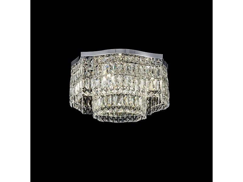 Dune Unterputz-Deckenleuchte Chrom, 6-flammig, E14