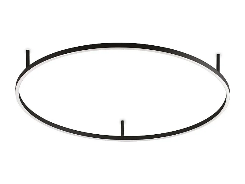 Ideal Lux ORACLE SLIM Plafoniera semi-incassata a LED integrata rotonda da 90 cm, non dim 2700K, nera
