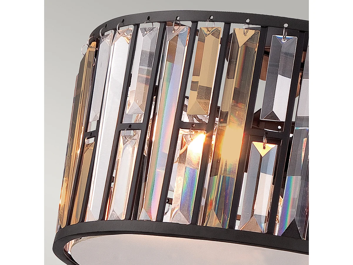 Elstead Gemma - Plafoniera a 3 luci da incasso vintage bronzo, attacco E27
