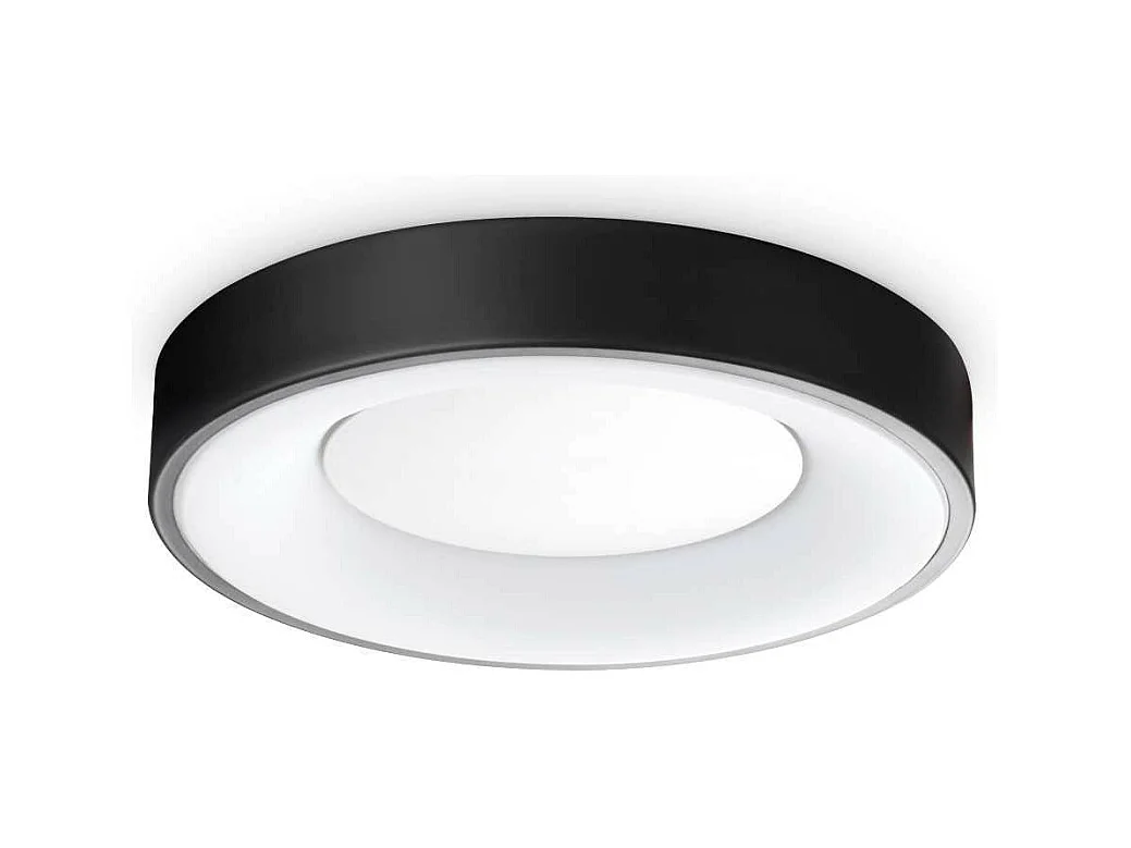 Ideal Lux PLANET Integriertes LED-Halbbündiges Licht, Schwarz, 1550 lm, 3000 K