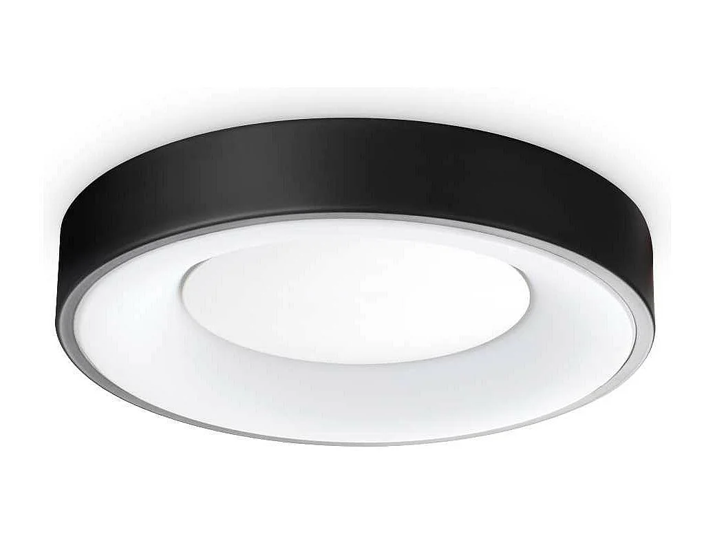 Ideal Lux PLANET Integriertes LED-Halbbündiges Licht, Schwarz, 1550 lm, 3000 K