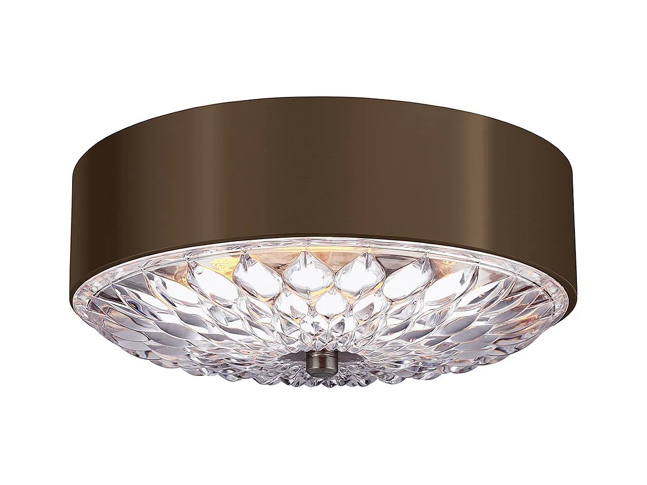 Elstead Botanic 3 Lätt Medium Infälld Taklampa Mässing, E27