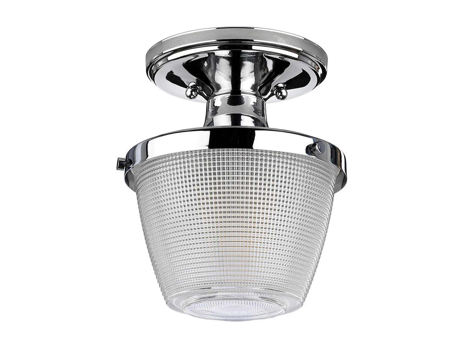 Elstead Dublin 1 lätt semi-spolfäste, polerad krom, IP44, E27