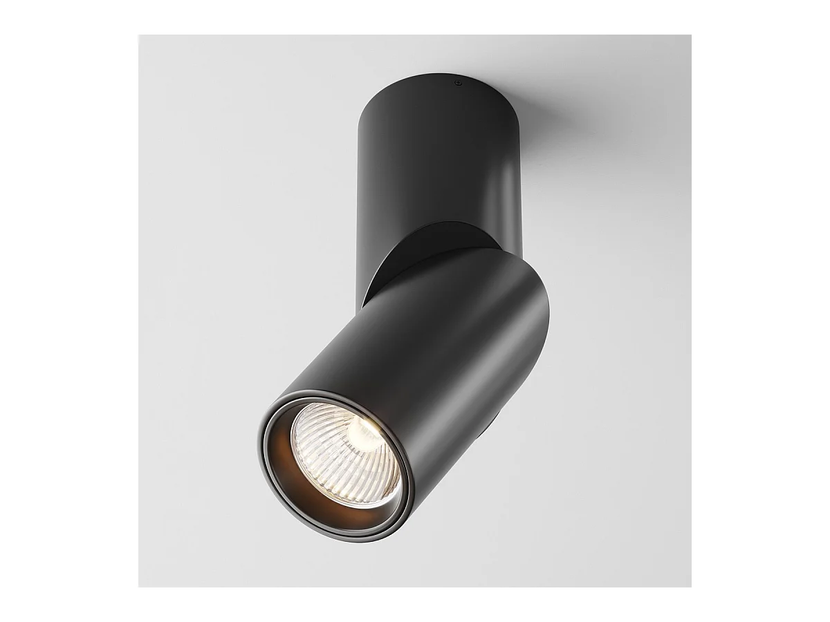 Maytoni Dafne Downlight montato su superficie nero 3000K