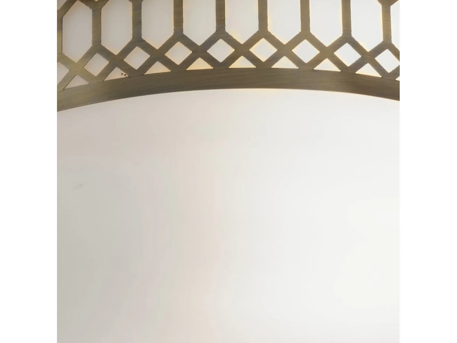 Searchlicht Edinburgh - 2 Licht Badezimmer Spüle Decke Antik Messing, Weiß IP44, E27