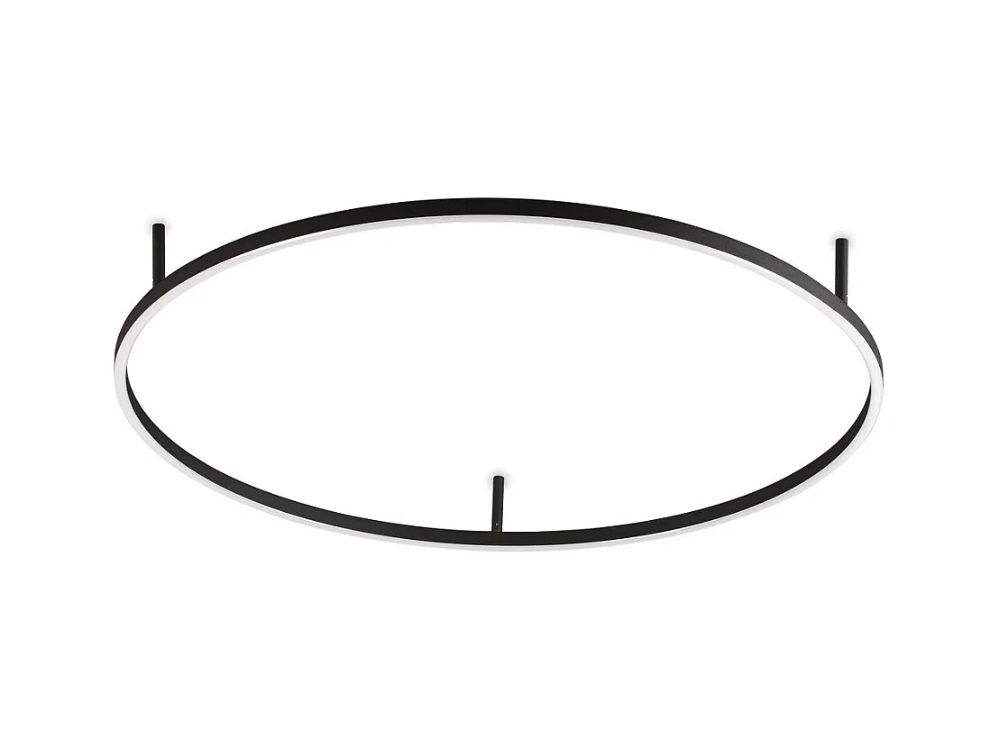 Ideal Lux ORACLE Anello Integrato Led Semi Flush Light Nero 90cm 3000K