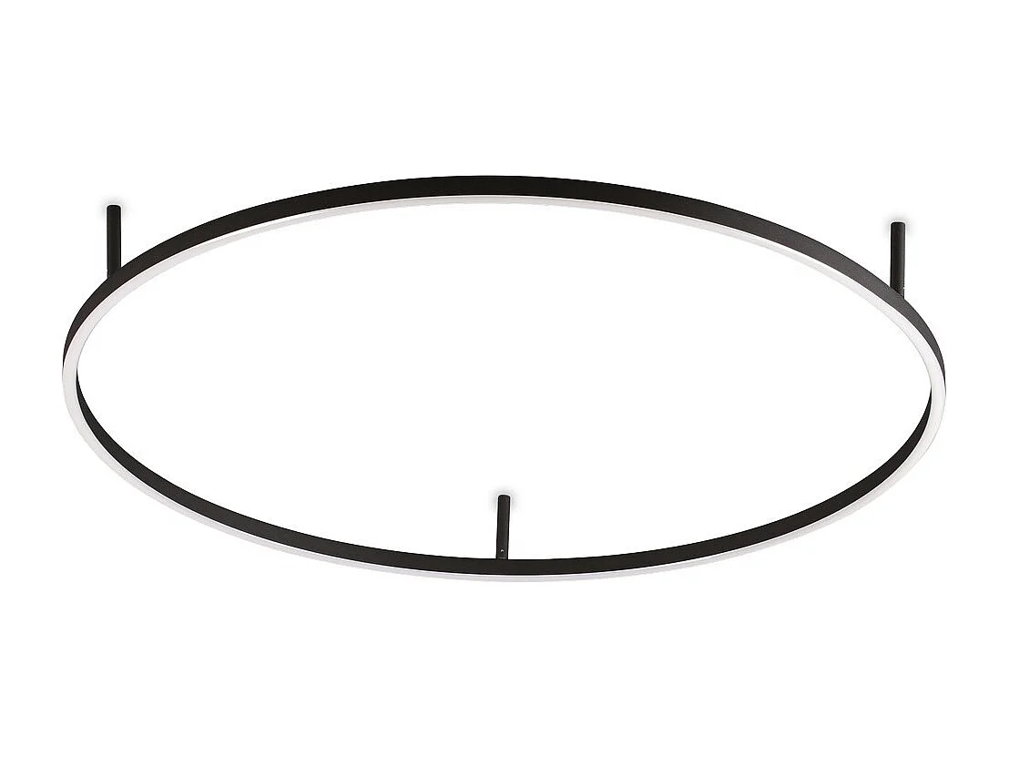 Ideal Lux ORACLE Ringintegriertes LED Halbbündiges Licht Schwarz 90cm 3000K