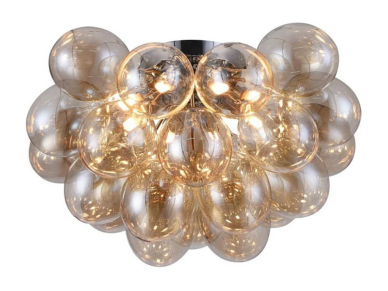 Balbo Plafonnier semi-encastré nickel, 8 lumières, G9