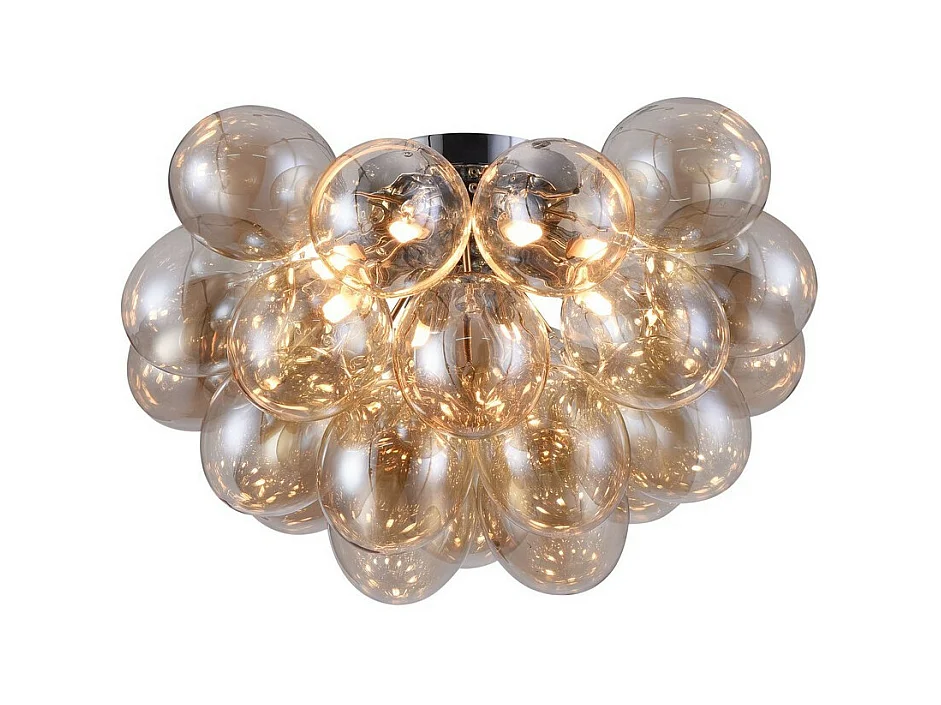 Balbo Plafonnier semi-encastré nickel, 8 lumières, G9