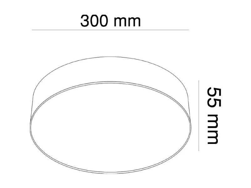 Maytoni Zon Technical Zon Integrated LED Lámpara de techo redonda negra