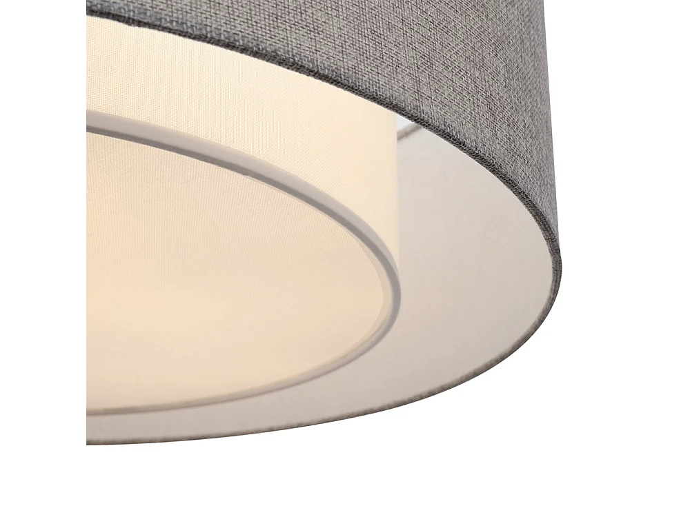 Bergamo Plafón Flush Cilíndrico Cromo, 3 Luces, E27