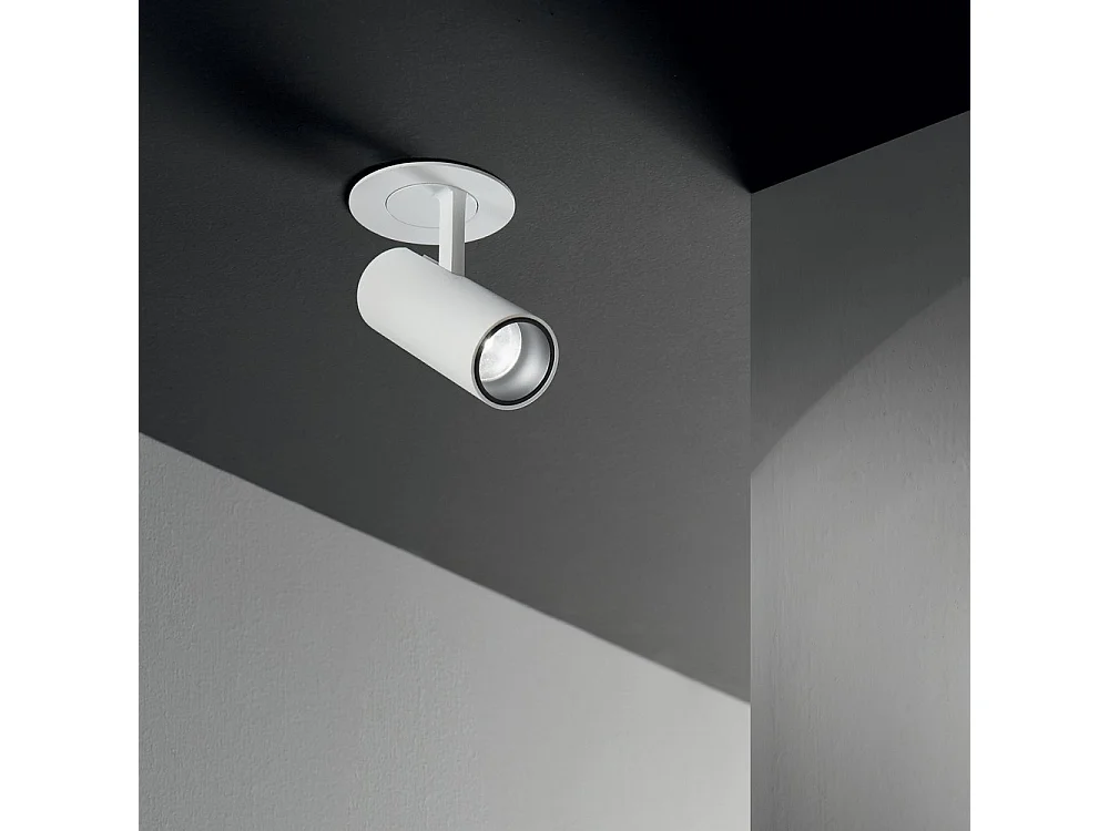 Faretto da incasso a LED decorativo bianco nero, 3000K