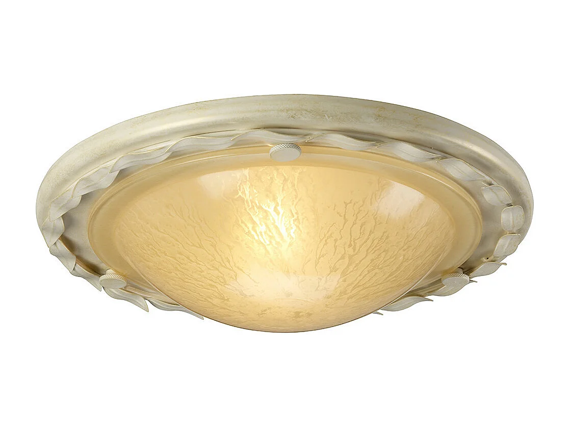 Elstead Olivia - Plafoniera a 1 Luce Oro, Avorio, E27
