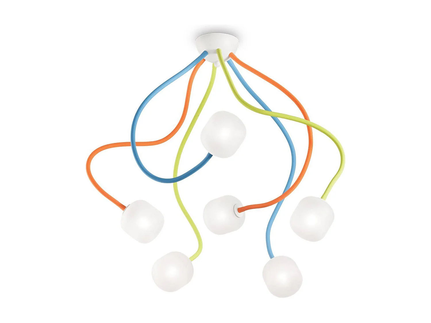 Ideal Lux Octopus - 6 licht Multi Arm Deckenleuchte Multicolor