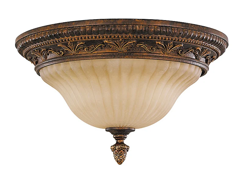 Elstead Sonoma Valley - 2 licht Flush Mount Deckenleuchte im Alter von Schildpatt, E27