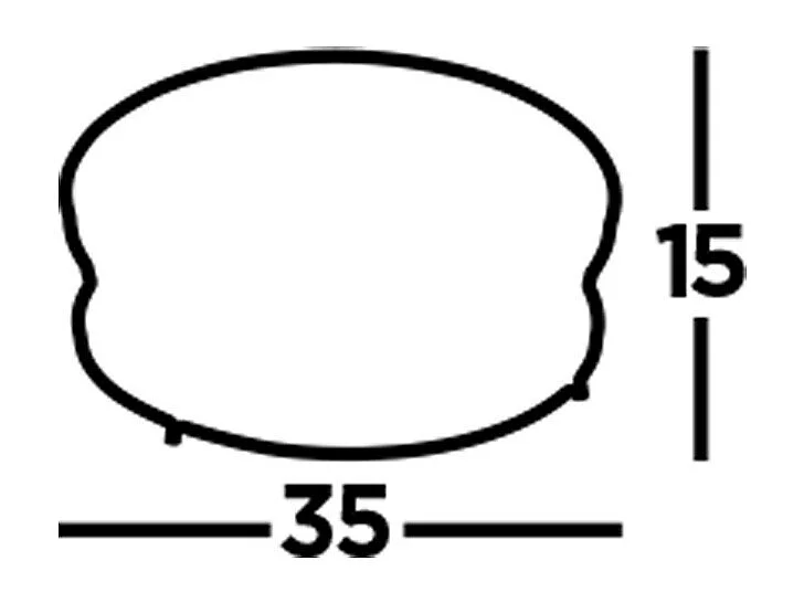 Searchlicht Glasgow 2-flammiges Schwarz, klares Glas