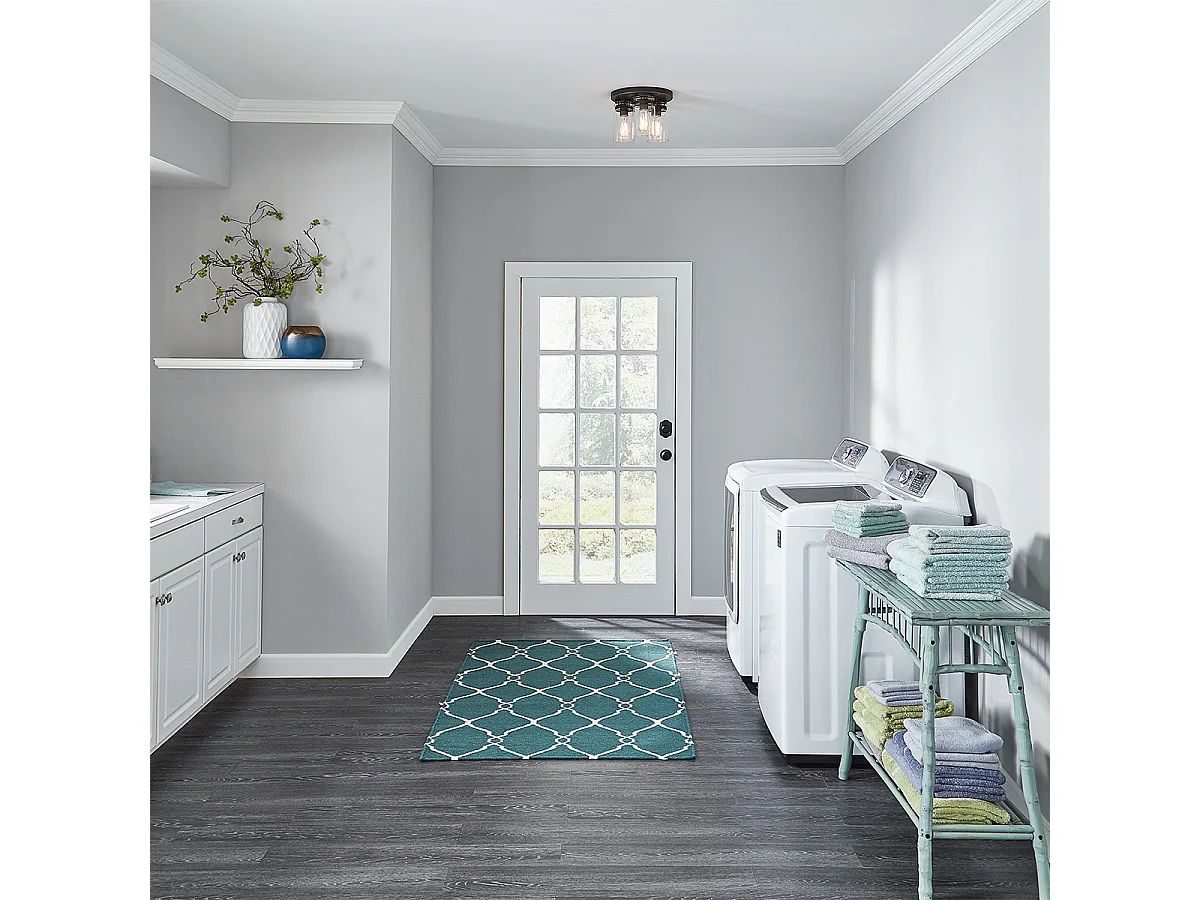 Elstead Brinley 3 ljus infälld taklampa Borstad nickel, E27