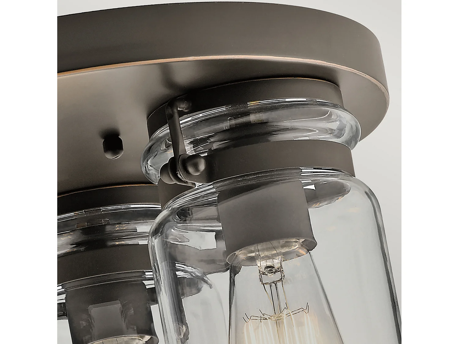 Elstead Brinley - Plafoniera a 3 luci da incasso a soffitto Nichel spazzolato, E27