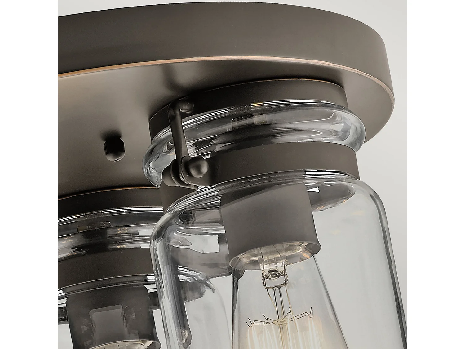 Elstead Brinley - Plafoniera a 3 luci da incasso a soffitto Nichel spazzolato, E27