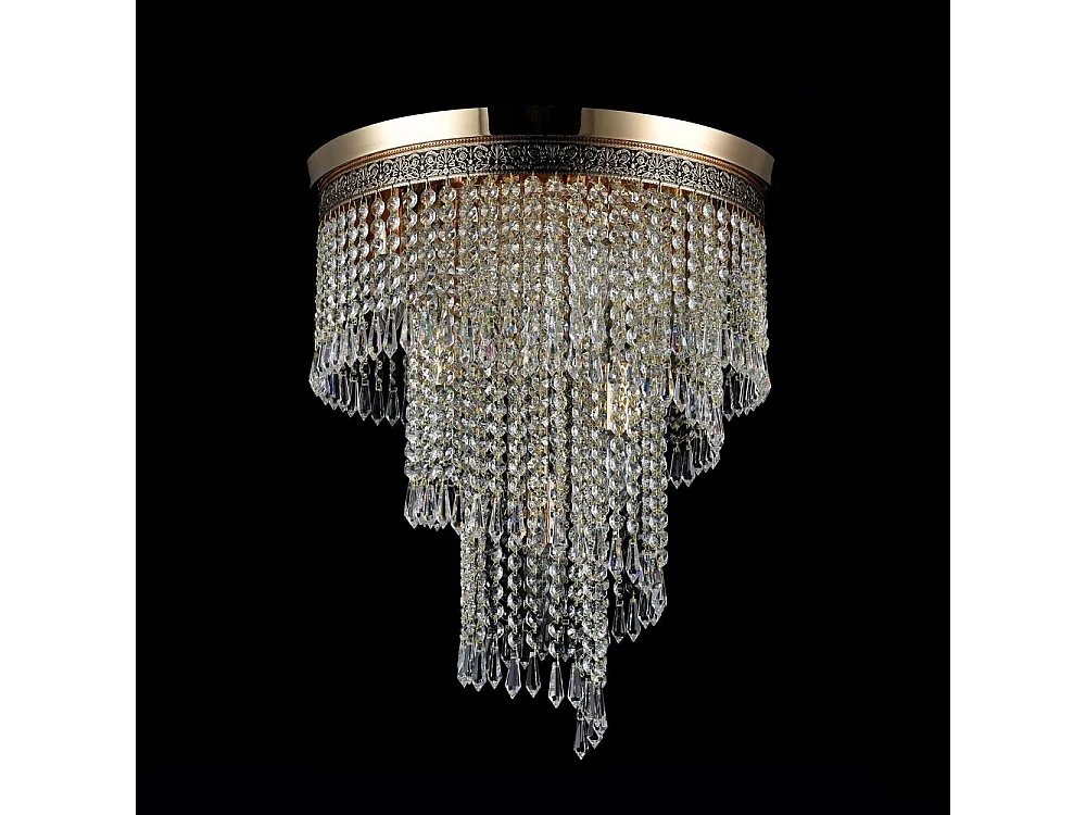 Cascade Lampadario Oro & Cristallo, 7 Luci, E14