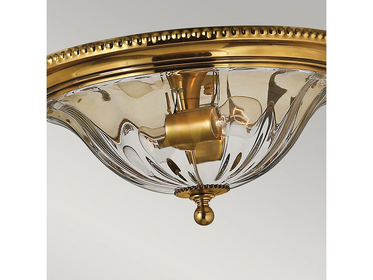 Elstead Cambridge - Plafoniera da incasso a 2 luci in ottone brunito, attacco E27