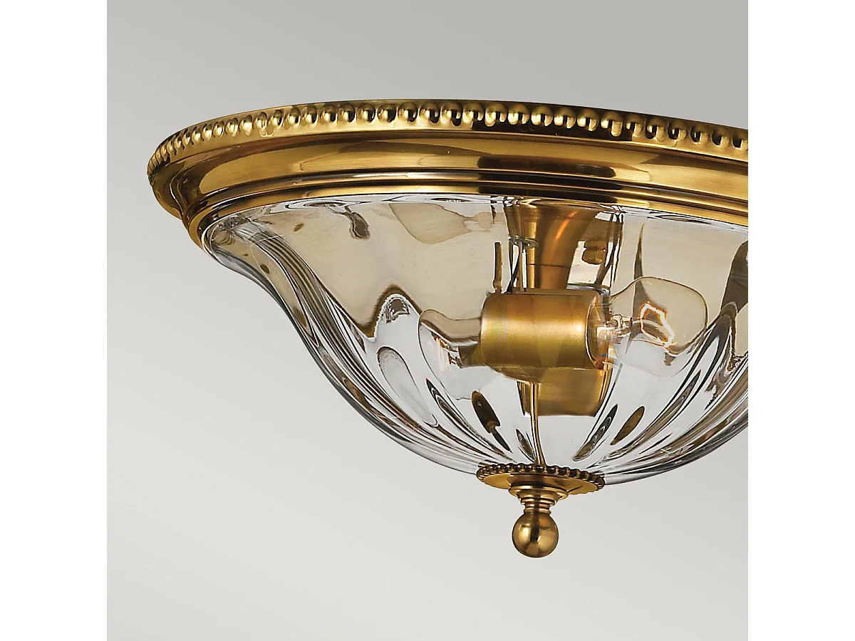 Elstead Cambridge - Plafoniera da incasso a 2 luci in ottone brunito, attacco E27