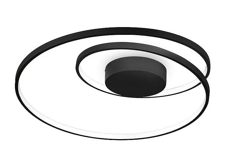 Ideal Lux OZ Integrierte LED-Halbdeckenleuchte, Schwarz, 4000 K
