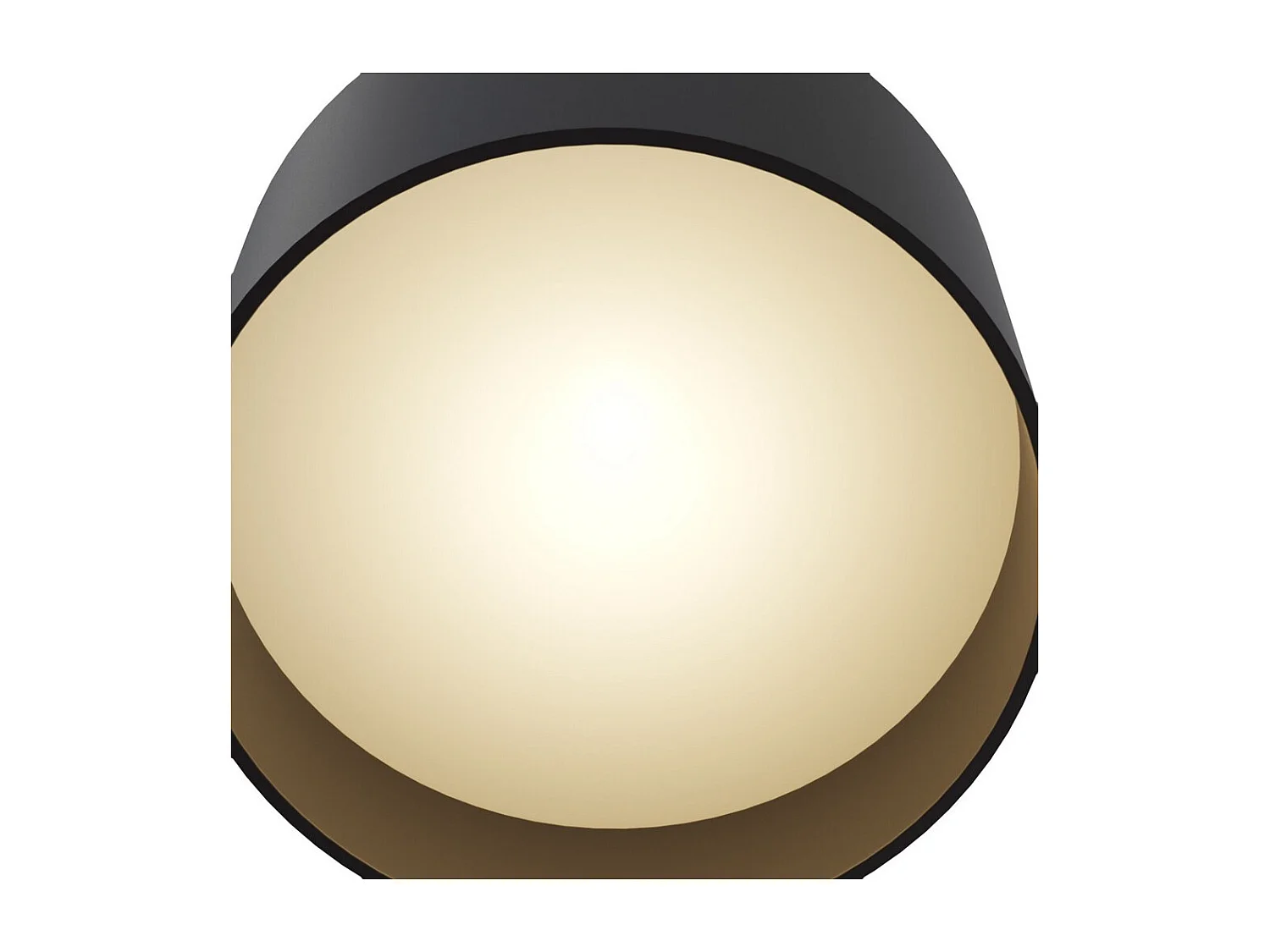 Planet Foco empotrable de techo LED integrado negro