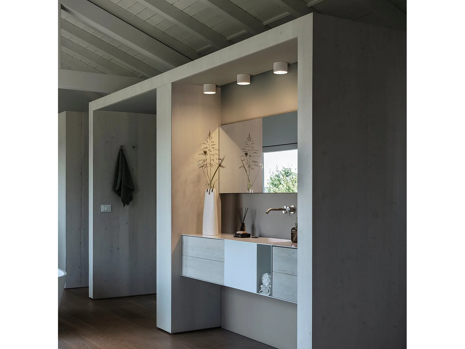 Ideal Lux SPIKE Faretto LED da superficie bianco 3000K