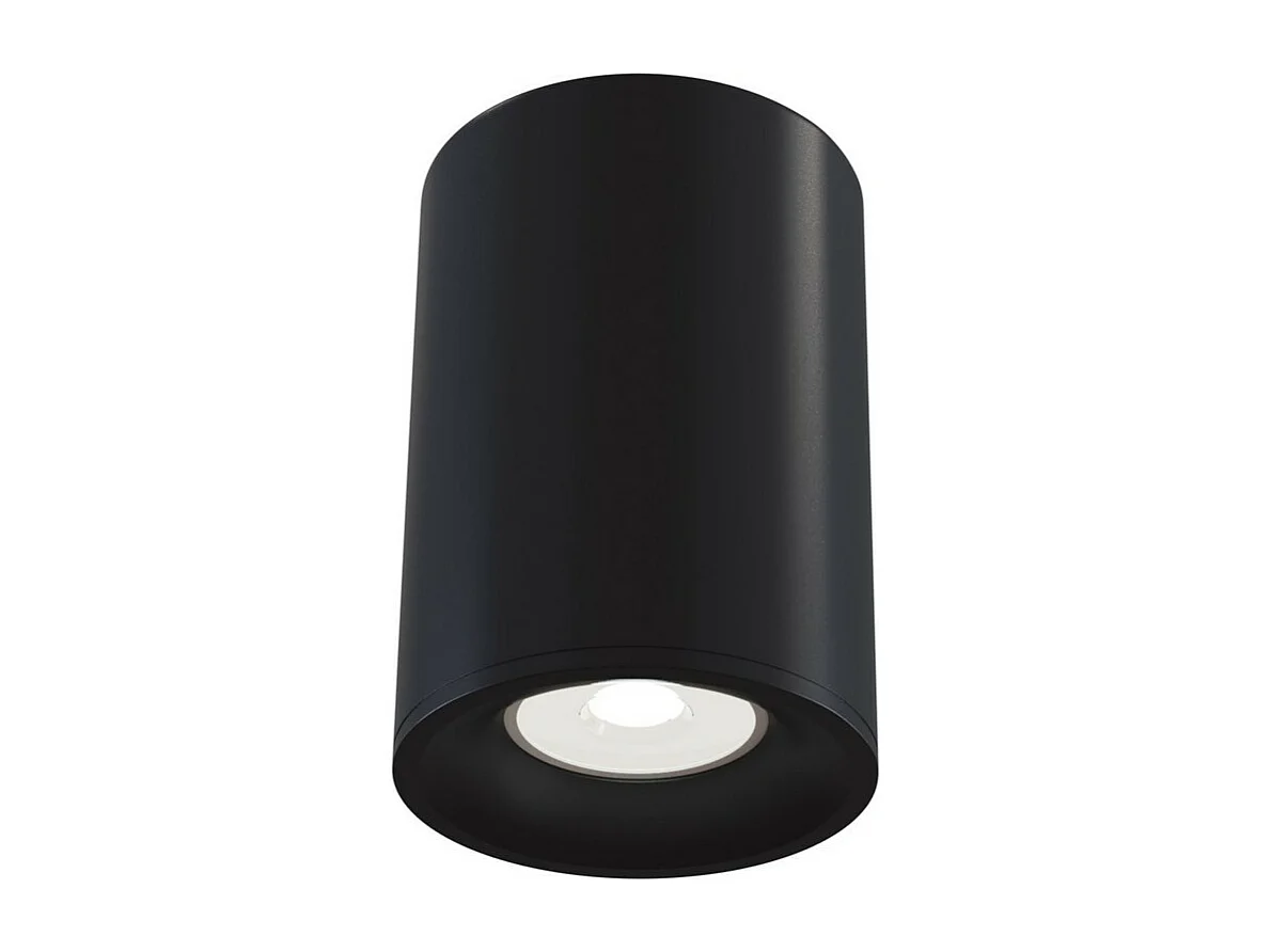 Alfa Downlight de Techo para Montaje en Superficie Negro, 1 Luz, GU10