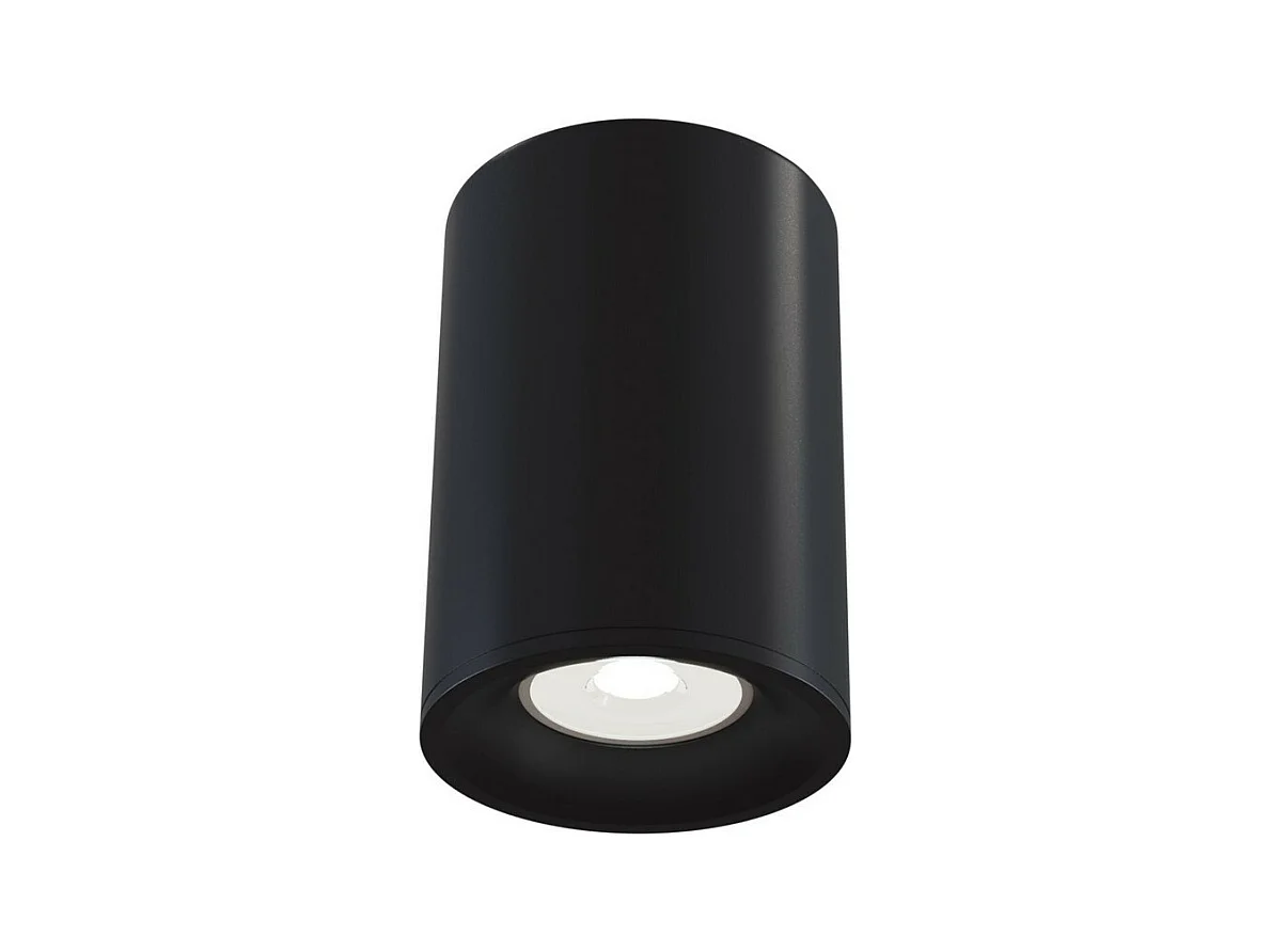 Alfa Faretto da soffitto a plafone nero, 1 luce, GU10