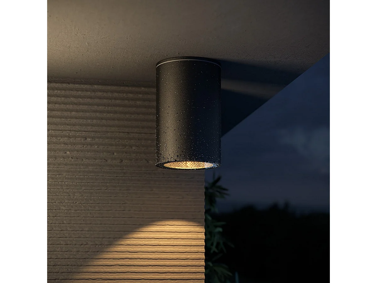 Maytoni Roll Downlight de Superficie Negro GU10 IP54