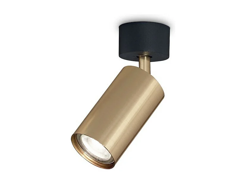 Ideal Lux DYNAMITE Plafonnier d'intérieur à 1 lumière, laiton satiné, GU10