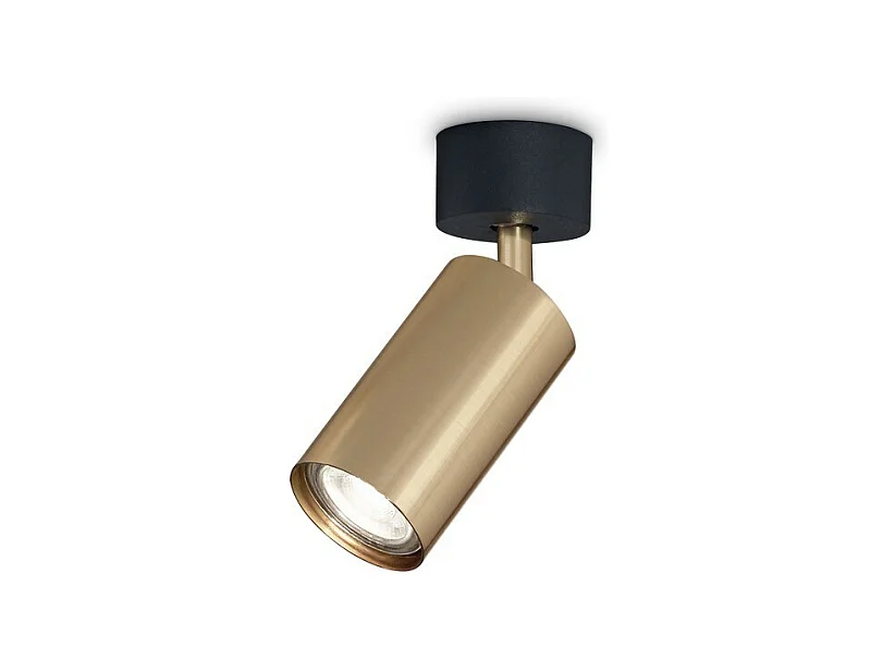 Ideal Lux DYNAMITE Plafonnier d'intérieur à 1 lumière, laiton satiné, GU10