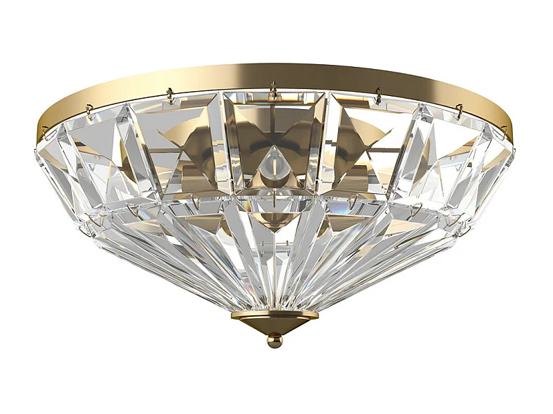 Maytoni Facet Plafonnier semi-encastré Neoclassic Bowl doré