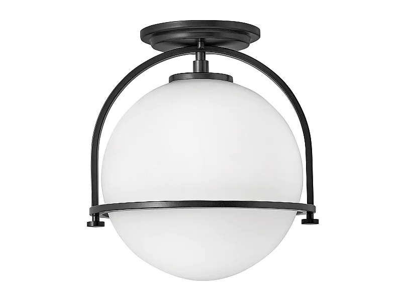 Elstead Hinkley Somerset Globe Deckenleuchte Schwarz