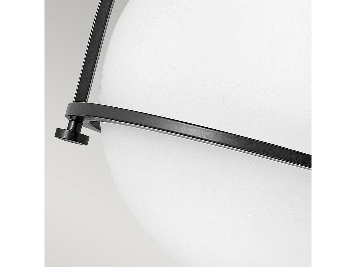 Elstead Hinkley Somerset Globe Deckenleuchte Schwarz