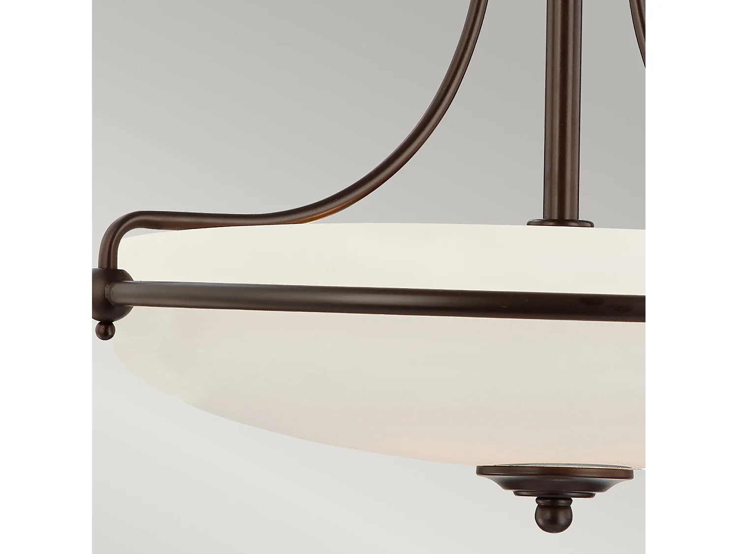 Elstead Griffin - 4 licht Semi Flush Deckenleuchte Palladian Bronze, E27