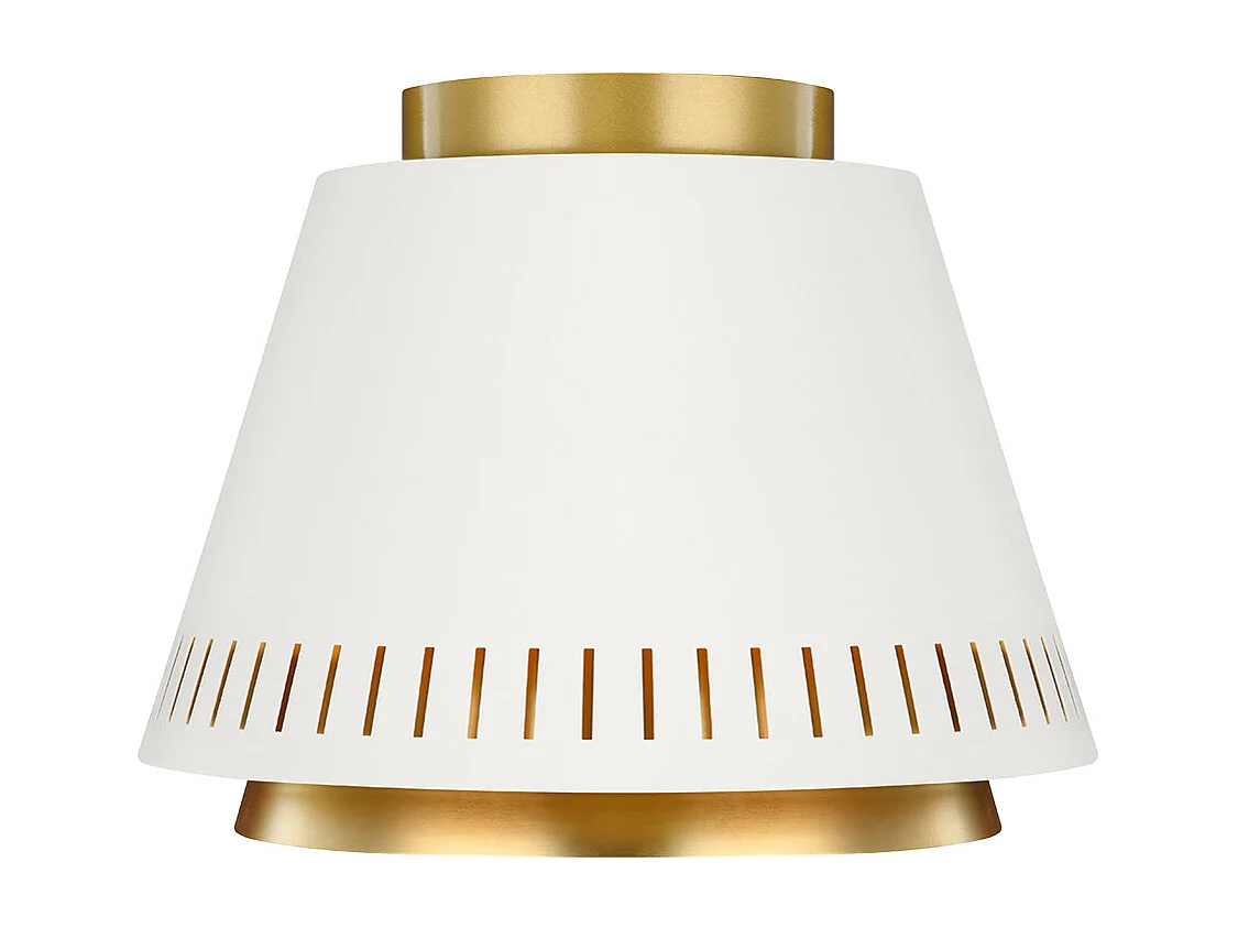 Elstead Carter 1 licht Flush Deckenleuchte, Matt White, E27