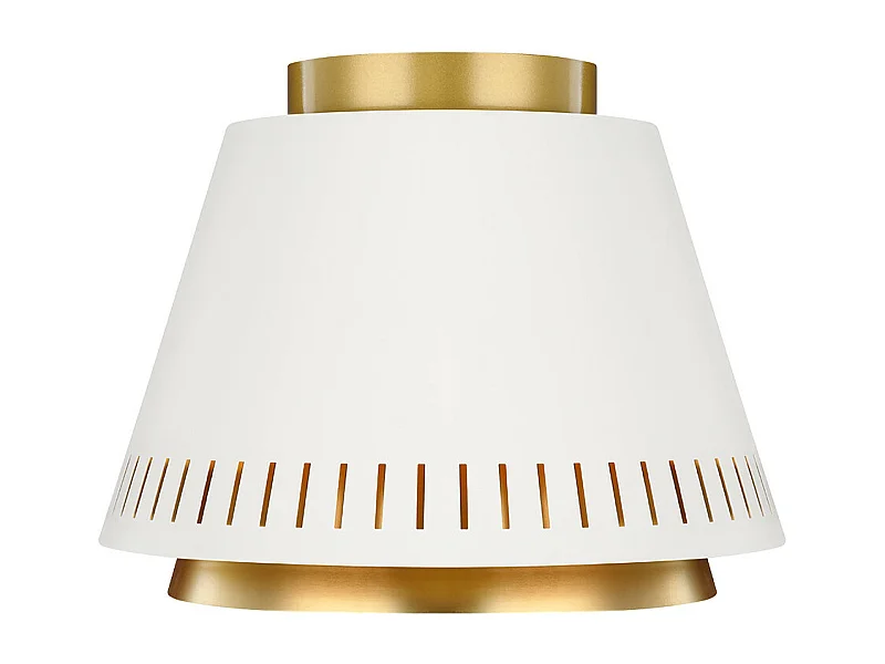 Elstead Carter 1 licht Flush Deckenleuchte, Matt White, E27