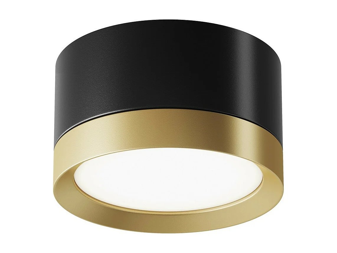 Maytoni Hoop Downlight montato su superficie Nero, Oro, 5cm, GX53